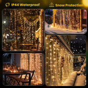 Remote-Control Led Curtain Light-9.8*9.8 FT thumbnail 9