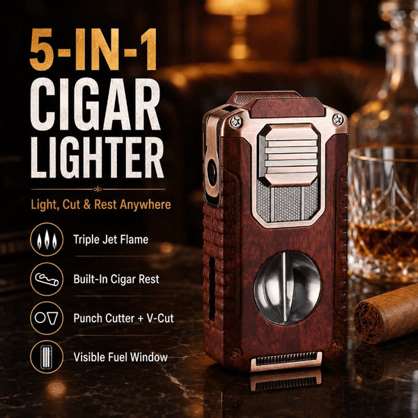 5-in-1 Jet Torch Cigar Lighter