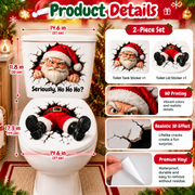 🚽🎅 Funny Christmas 3D Illusion Toilet Stickers – The Ultimate Holiday Bathroom Prank! thumbnail 7