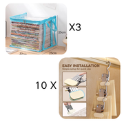 Portable Large Heavy-Duty Thick Plastic Clear Storage Box with Hinged Lid | Home, Travel & Camping thumbnail 23