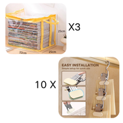 Portable Large Heavy-Duty Thick Plastic Clear Storage Box with Hinged Lid | Home, Travel & Camping thumbnail 22