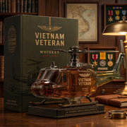 🎖️Vietnam Veteran  Military Helicopter 1965-1975 Whiskey Bottle thumbnail 2