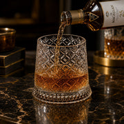 Tokyo Crystal Spinning Whiskey Glass and Base thumbnail 2