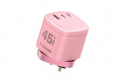 Global Travel Charger (45W, 3-Port, GaN, Integrated Rotary Plug) thumbnail 3