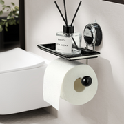 No Drilling Suction Stainless Steel Toilet Paper Holder thumbnail 1