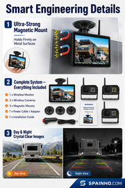 🔥🎁New 50% DISCOUNT🔥Wireless rear camera system in 1080p H thumbnail 3