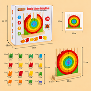 Montessori Wooden Rainbow Stacking & Matching Puzzle thumbnail 5
