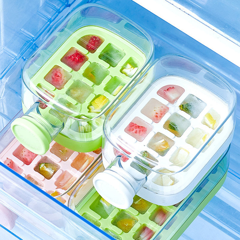 Press-To-Cold Ice Cube Mold & Kettle