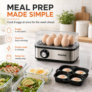 Multifunctional Egg Steamer with Clear Lid thumbnail 6