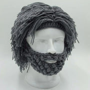 Handmade Punk Style Beanie with Attached Straight Hair Wig and Knitted Beard – Funny Winter Hat with Hair & Beard for Men | 🎁Free Shipping on Orders Over $50 thumbnail 8