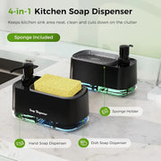 2-in-1 Kitchen Soap Dispenser & Sponge Holder thumbnail 3
