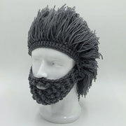 Handmade Punk Style Beanie with Attached Straight Hair Wig and Knitted Beard – Funny Winter Hat with Hair & Beard for Men | 🎁Free Shipping on Orders Over $50 thumbnail 10