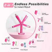 8-in-1 Starfish Cat Eye Magnet - Pink Multi-Effect Magnetic Wand for Cat Eye Gel Polish thumbnail 3