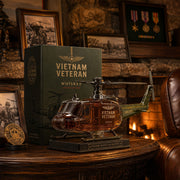 🎖️Vietnam Veteran  Military Helicopter 1965-1975 Whiskey Bottle thumbnail 3