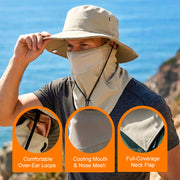UV Protection Bucket Hat with Face Cover thumbnail 4