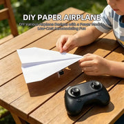 SkyCraft RC Paper Airplane Kit with Gyro Stabilizer and Remote Control thumbnail 4