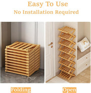 Premium 9-Tier Bamboo Storage Rack – No Assembly Required thumbnail 7
