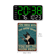 Multifunctional decorative LED digital wall clock, the limitless digital clock for the modern Norwegian home thumbnail 14