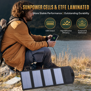 10W Foldable Solar Panel Charger with Dual USB for Camping and Emergencies thumbnail 3
