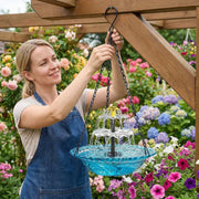 Solar Cascade Hanging Bird Bath Fountain thumbnail 3