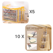 Portable Large Heavy-Duty Thick Plastic Clear Storage Box with Hinged Lid | Home, Travel & Camping thumbnail 32