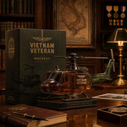 🎖️Vietnam Veteran  Military Helicopter 1965-1975 Whiskey Bottle thumbnail 4