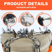 Ice Cleats for Shoes – Anti-Slip Snow Grips for Winter Walking & Hiking thumbnail 5