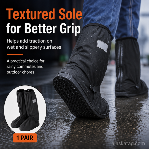 Reusable Waterproof Boot Covers for Rain, Mud & Snow