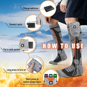 Rechargeable Heated Socks for Men & Women thumbnail 5