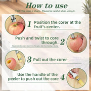 2-in-1 Fruit Corer and Peeler Tool thumbnail 6