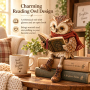 Reading Owl Figurine thumbnail 3