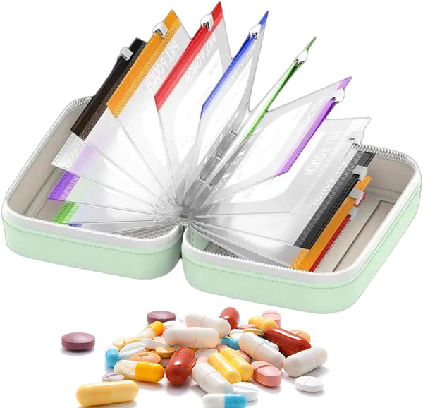 14-Piece Travel Pill Organizer