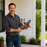 Hummingbird Bloom Metal Wall Art thumbnail 14