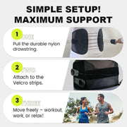 Adjustable Double Pulley Breathable Lumbar Support Shaping Waist Belt thumbnail 6