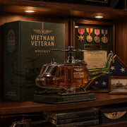 🎖️Vietnam Veteran  Military Helicopter 1965-1975 Whiskey Bottle thumbnail 5