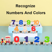 Letters Magnetic Train Puzzle Wooden Toy Car thumbnail 3