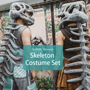 Realistic Dinosaur Skeleton Costume Set thumbnail 1