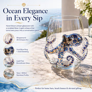 Artisanal Blue Ringed Octopus Glassware thumbnail 9