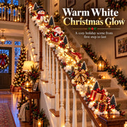 🎅 Santa’s Sleigh Snowy Stair Railing Decor thumbnail 6