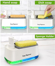 2-in-1 Kitchen Soap Dispenser & Sponge Holder thumbnail 4