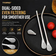 3-Count Stainless Steel Straw-Spoon thumbnail 7