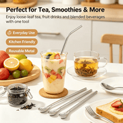 3-Count Stainless Steel Straw-Spoon thumbnail 2