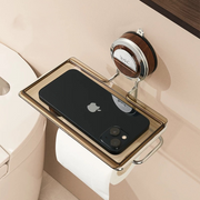 No Drilling Suction Stainless Steel Toilet Paper Holder thumbnail 3