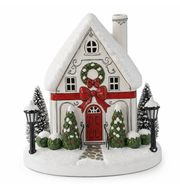 Christmas House Essential Oil Diffuser – Glowing Holiday Decor with Chimney Mist thumbnail 2