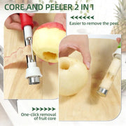 2-in-1 Fruit Corer and Peeler Tool thumbnail 2