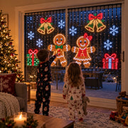 🎄 Smart LED Curtain Lights | App-Controlled Animated Christmas Wall Display ✨ thumbnail 3