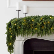 Pre-lit Christmas Cedar Garland thumbnail 1