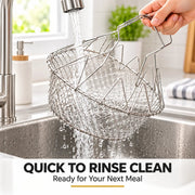 Foldable Stainless Steel Frying Basket & Colander ✨ thumbnail 9