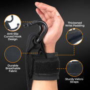 🔥Hot Sale 50% 0FF🔥Heavy Duty Weight Lifting Wrist Hook Straps thumbnail 5