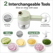 4-in-1 Handheld Electric Food Chopper & Slicer thumbnail 5